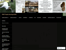 Tablet Screenshot of endtrophyhuntingnow.com